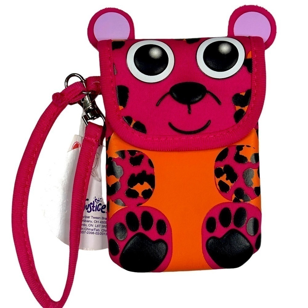 Justice animal phone caseโ wristlet